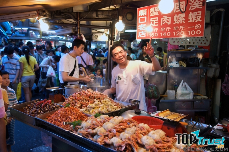 Khu chợ ẩm thực tại Đài Bắc - Đài Loan