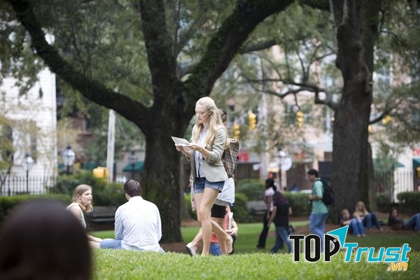 Một góc sân trường Đại học Charleston, South Carolina xuất hiện trong phim Dear John (2010).