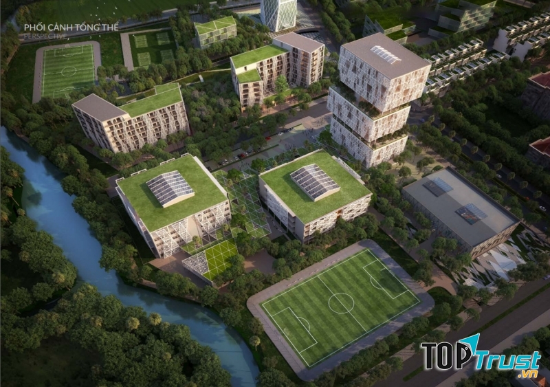 Phối cảnh Đại Học FPT tại Cần Thơ sau khi hoàn thành