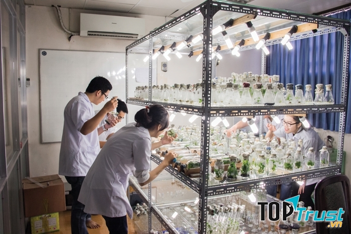 Sinh viên ngành Công nghệ sinh học của trường