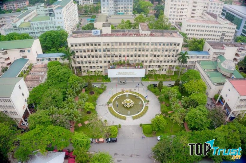 Khuôn viên trường nhìn từ trên cao