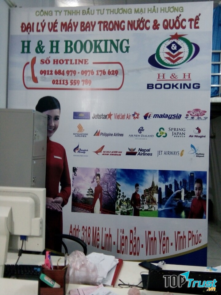 Đại lý vé máy bay H&H