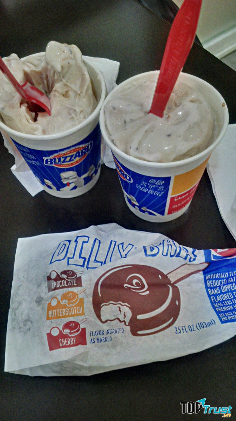 2 dòng kem của Dairy Queen.