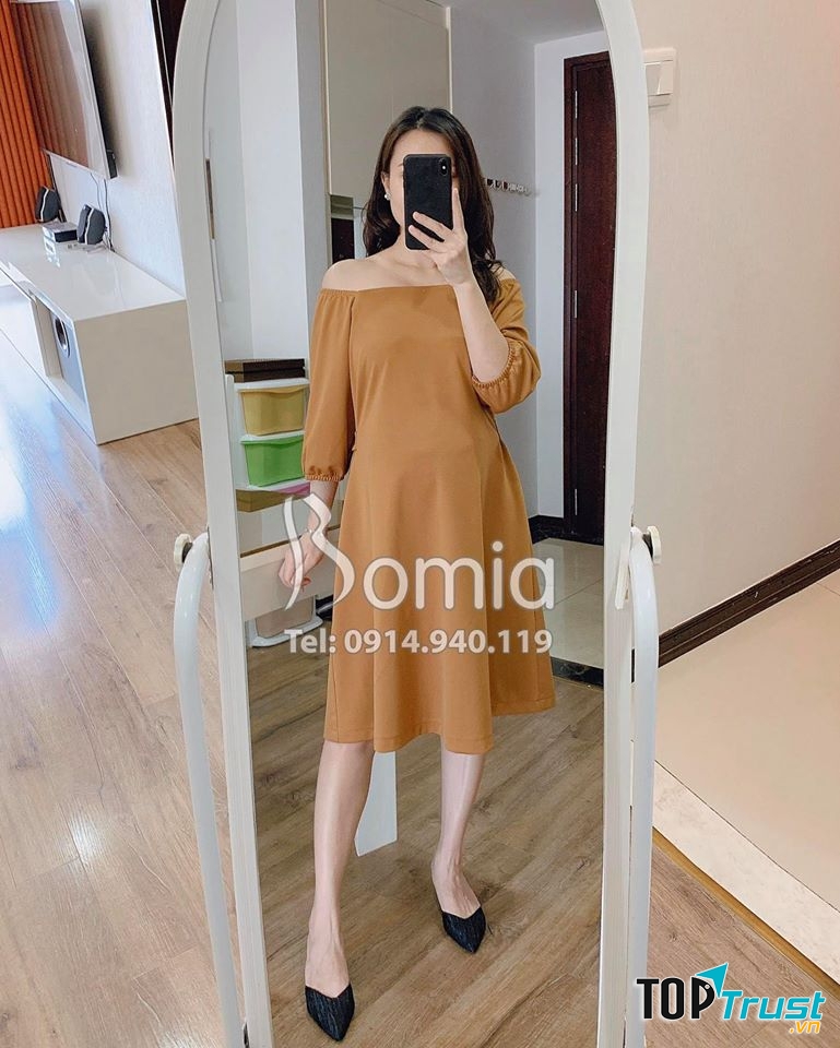 Đầm bầu thời trang Bomia