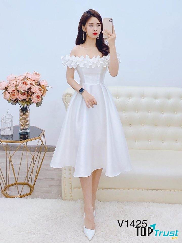 Đầm dự tiệc trễ vai