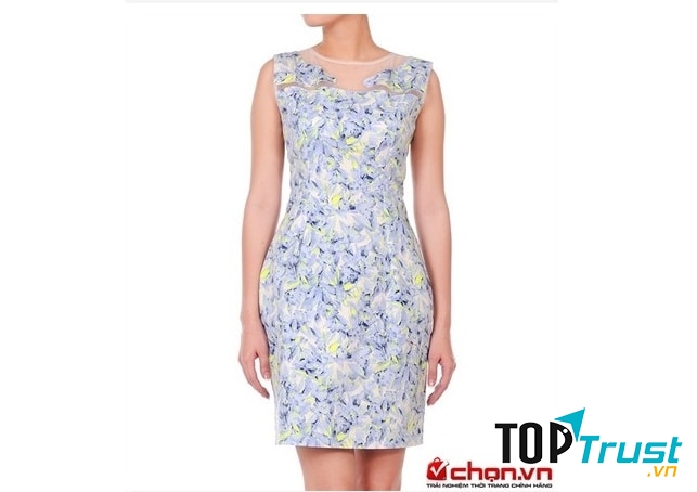 Đầm họa tiết phối voan quyến rũ của Cocoxi