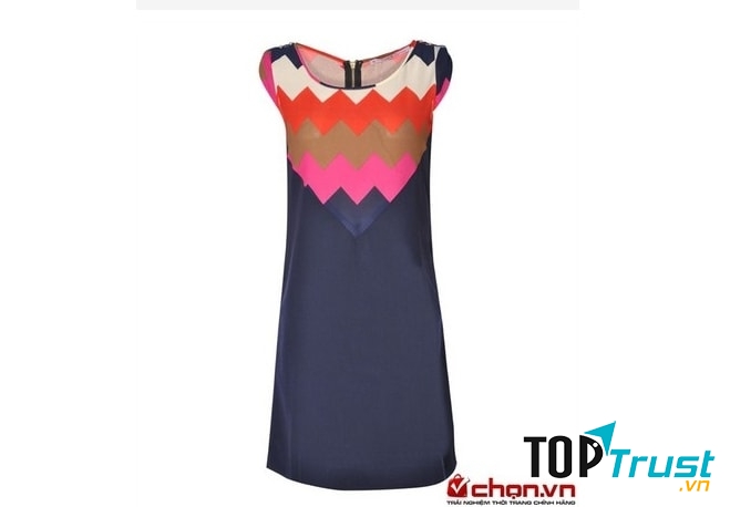 Đầm suông phối màu trẻ trung của Milaross