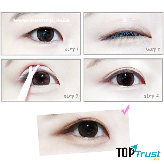 Cách sử dụng miếng dán kích mí Ashley Roller Eyelid Sticker