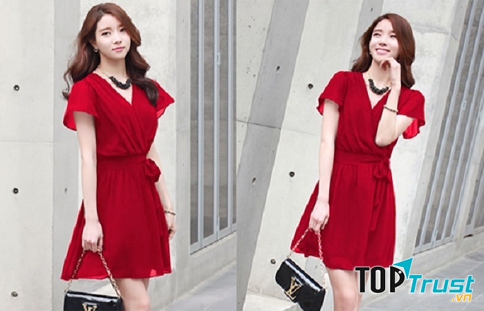 Mẫu váy cho nàng mang dáng hình quả dâu tây