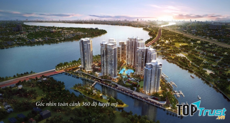 Góc nhìn toàn cảnh của dự án Đảo Kim Cương