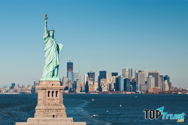 Tượng Nữ Thần Tự do - đảo Liberty