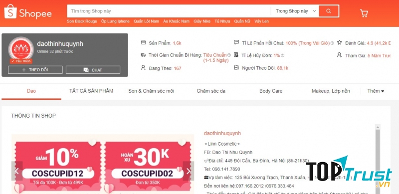 Daothinhuquynh - ﻿Linn Cosmetic