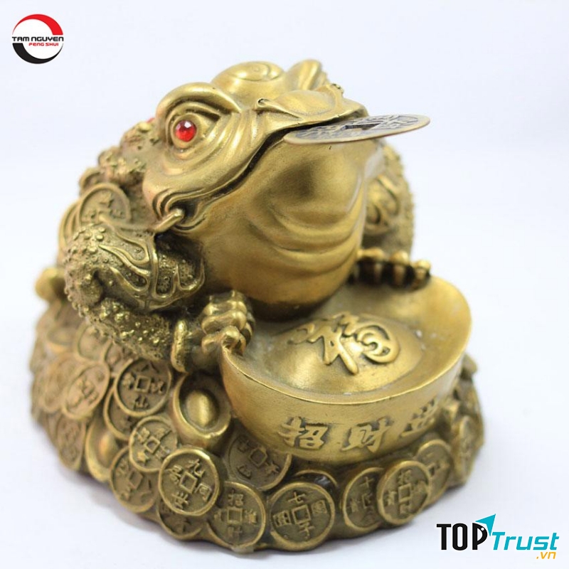 Con cóc vàng ba chân linh vật phong thuỷ