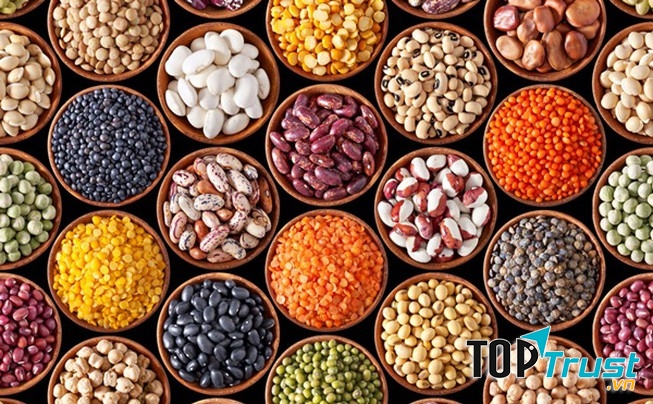 Đậu có nhiều chất xơ hòa tan rất tốt cho tim mạch.