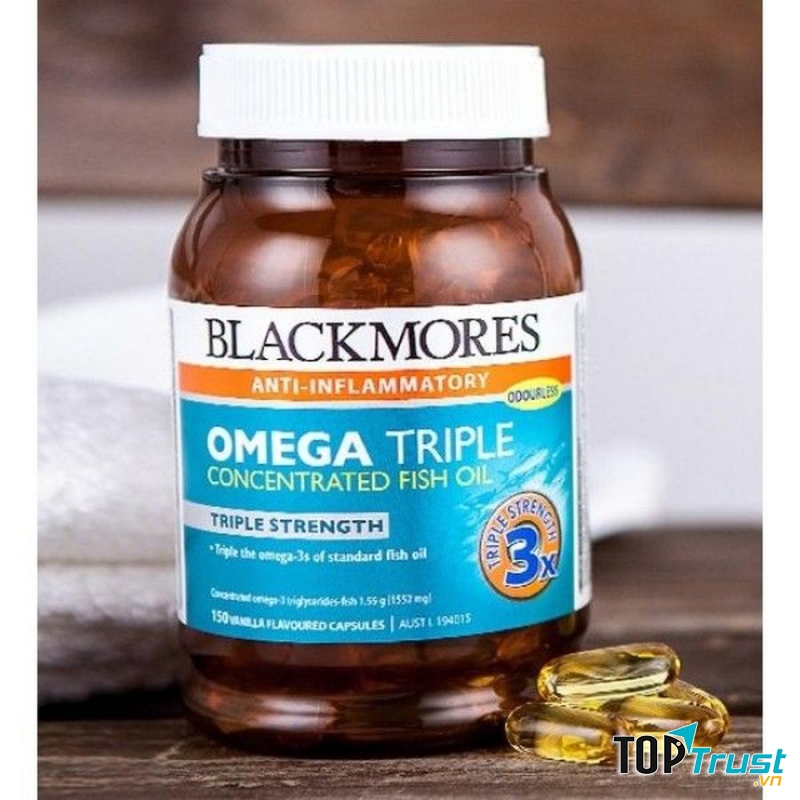 Dầu cá cao cấp của Úc Blackmores Anti-Inflammatory Omega Triple 150 viên
