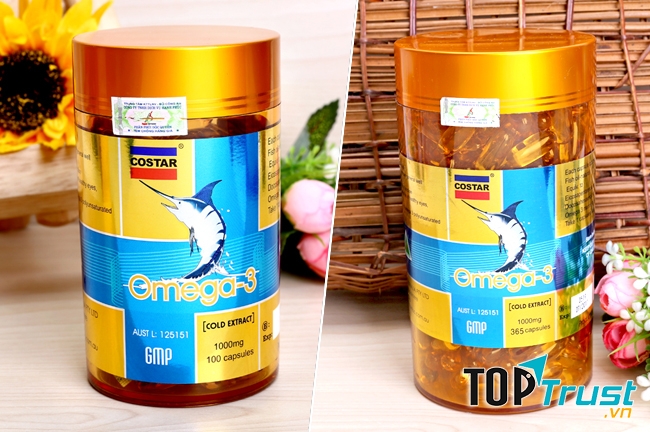 DẦU CÁ OMEGA ÚC COSTAR OMEGA 1000MG 365 VIÊN
