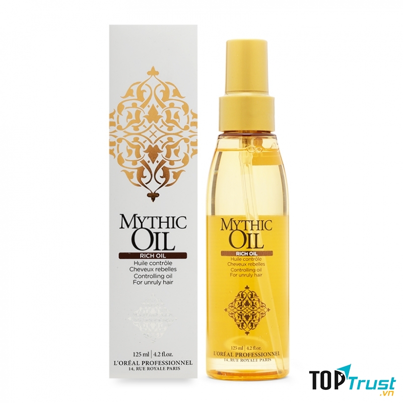 L’Oreal Mythic Oil có tính thẩm thấu nhanh nên hoàn toàn không gây bết dính khó chịu