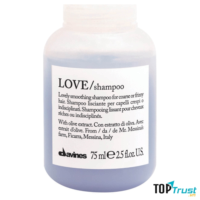 Davines Love Smoothing Shampoo với hương chanh thơm mát