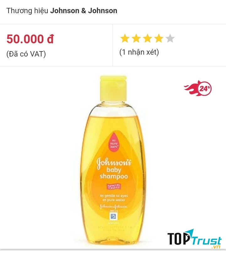 Dầu gội Johnson's baby shampoo dành cho trẻ sơ sinh  200ml