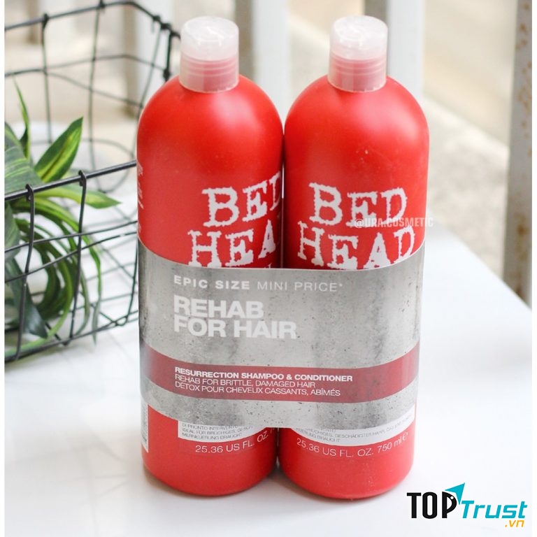 Cặp dầu gội xả TiGi đỏ