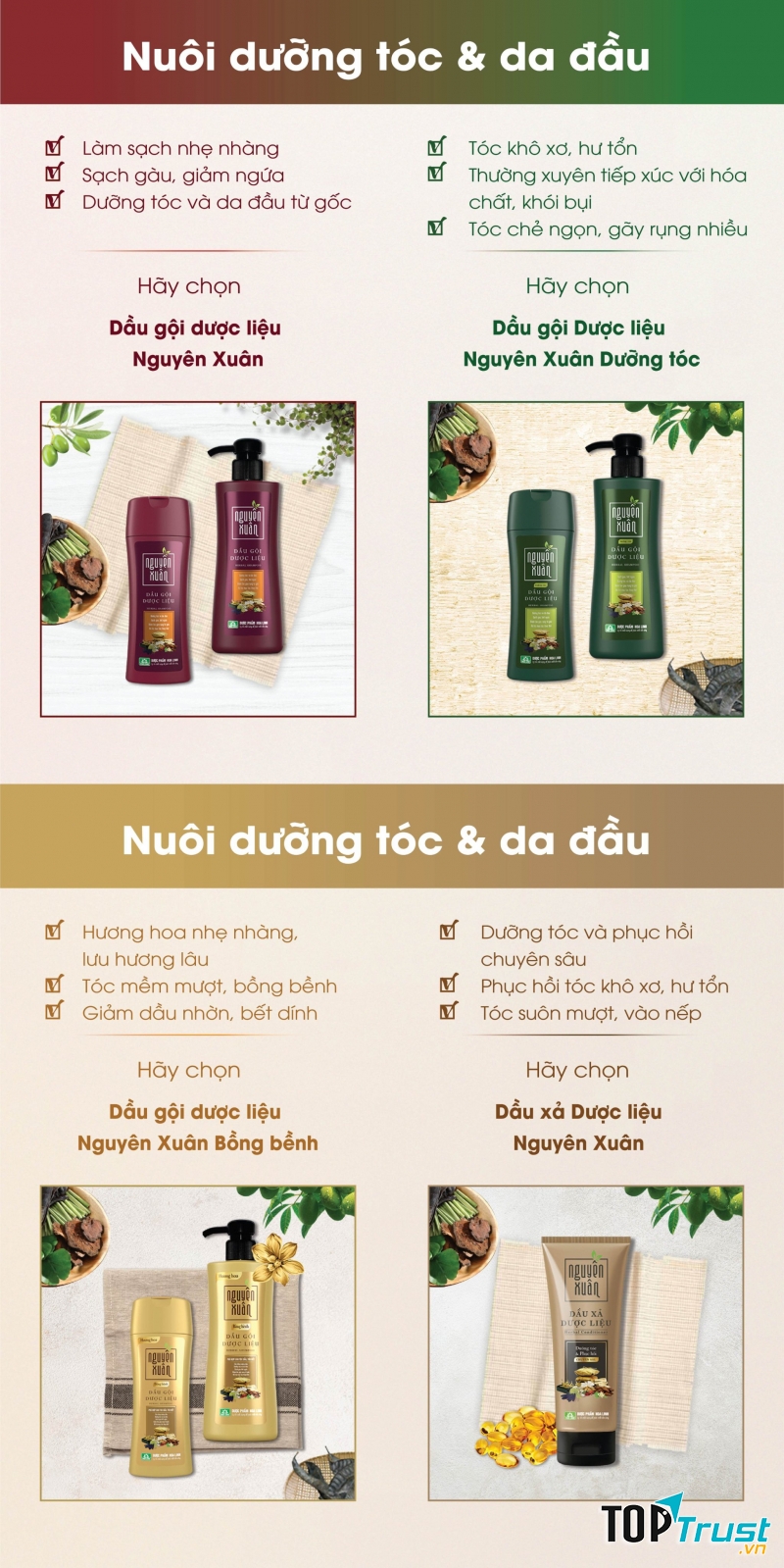 Dầu gội Dược liệu Nguyên Xuân