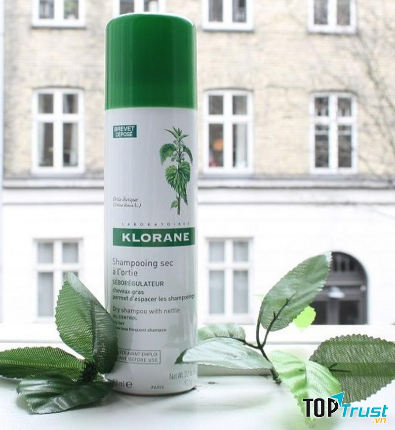 Dầu gội khô Klorane dành cho tóc dầu (nắp xanh)