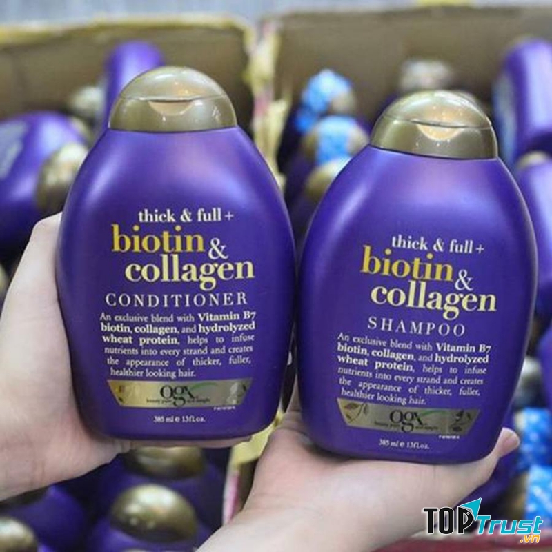 Dầu gội mọc tóc Biotin có thành phần chủ yếu là vitamin B7 và collagen, các dưỡng chất và và các axitamin cung cấp các dưỡng chất từ bên trong đem lại sự chắc khỏe , mượt mà và bồng bềnh cho mái tóc.