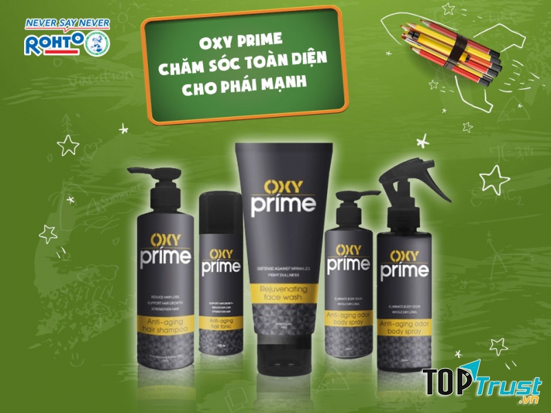 Dầu gội ngăn lão hóa tóc Oxy Prime