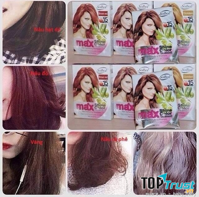 Dầu gội nhuộm tóc Solbol