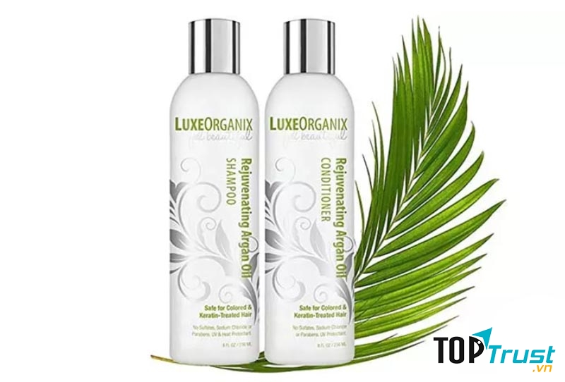 Dầu gội và dầu xả tinh dầu Argan của LuxeOrganix