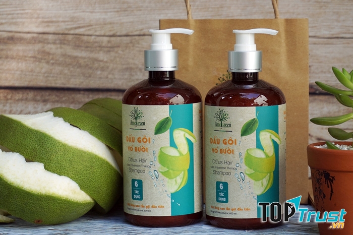 ﻿Dầu gội vỏ bưởi cao cấp AmeGreen trị rụng tóc (600ml)