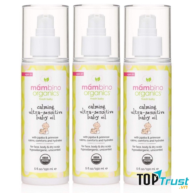 Dầu massage cho bé hữu cơ Mambino