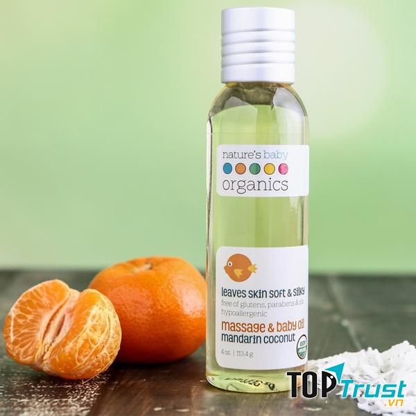Dầu Massage Dưỡng Ẩm Hữu Cơ Nature's Baby Organics