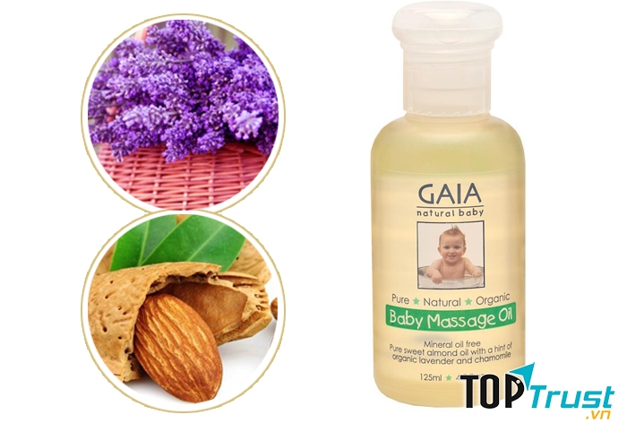 Dầu massage hữu cơ GAIA Natural Baby Massage Oil