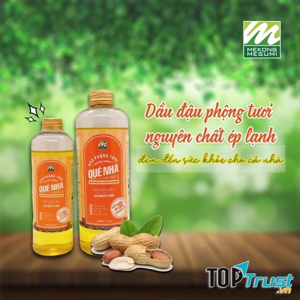 Dầu đậu phộng nguyên chất Mekông Megumi