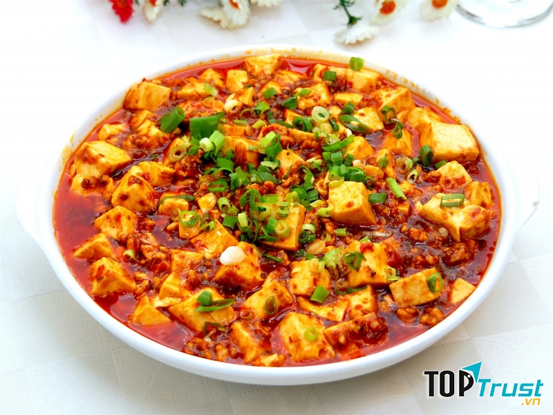 Đậu phụ non sốt cay