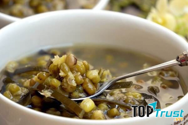 Cháo đậu xanh giải nhiệt