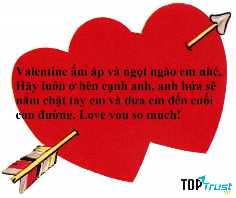 Tin nhắn ngọt ngào chào buổi sáng Valentine.