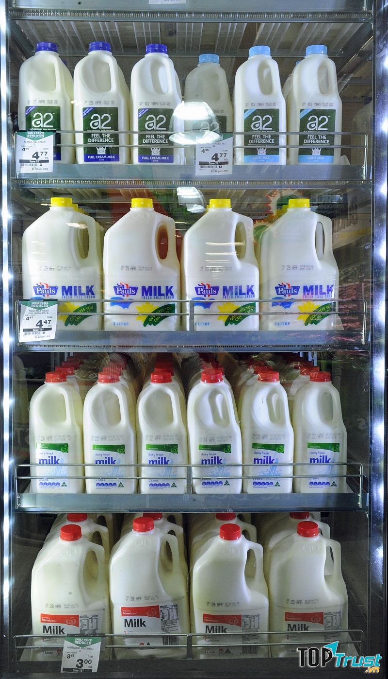 Để sữa dưới ánh nắng