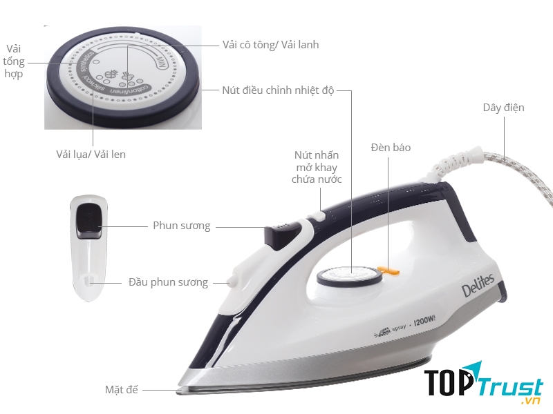 Bàn ủi khô Delites BUK01