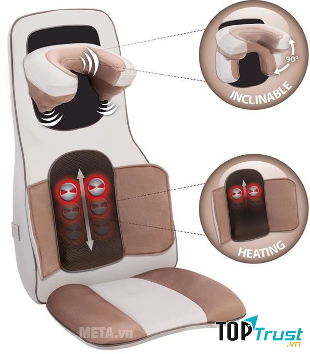 Đệm massage 3D hồng ngoại Lanaform Excellence LA110311: