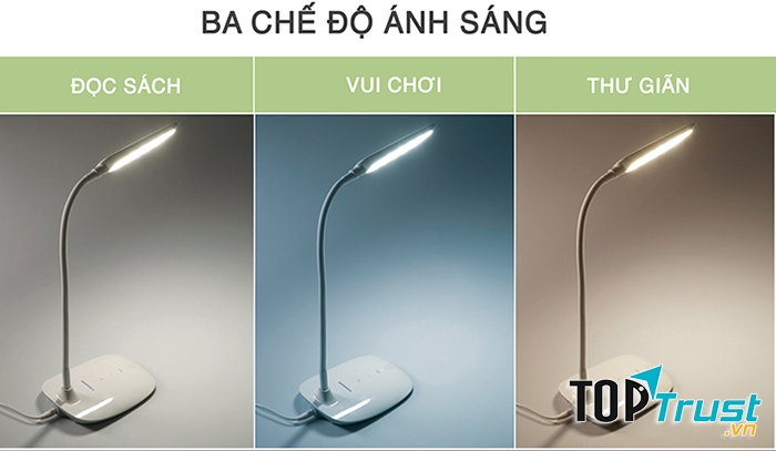 Đèn bàn Tiross TS1804 với ba chế độ ánh sáng