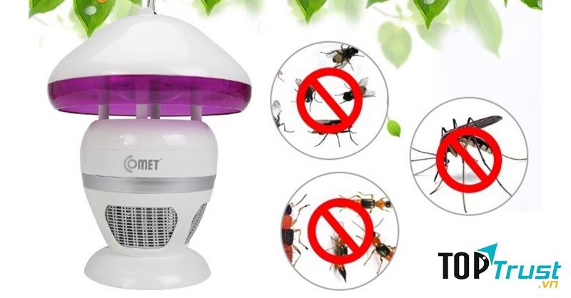 Đèn diệt muỗi đa năng Comet CM038 diệt hiệu quả ruồi, muỗi, kiến ba khoang