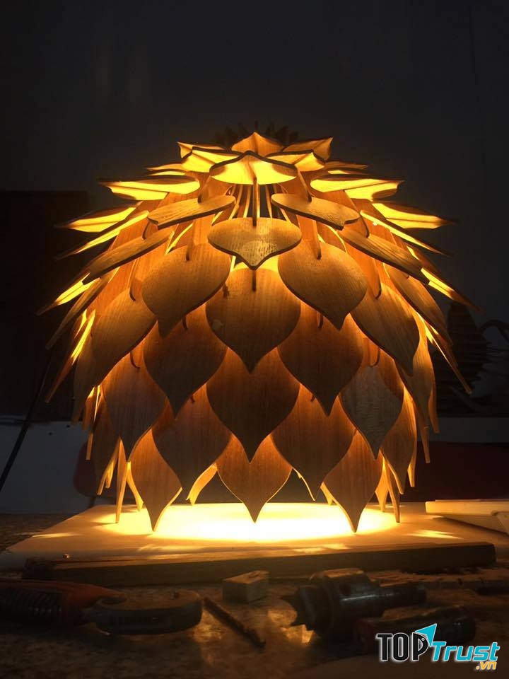 Đèn gỗ trang trí Đà nẵng