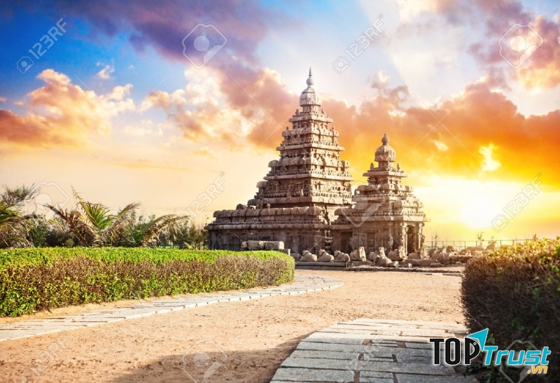 Đền Mahabalipuram - thánh tích Ấn Độ Giáo.