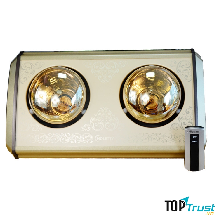 Đèn sưởi nhà tắm 2 bóng Moletty M-02HR