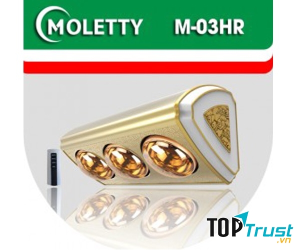 Đèn sưởi nhà tắm 3 bóng Moletty M-03HR