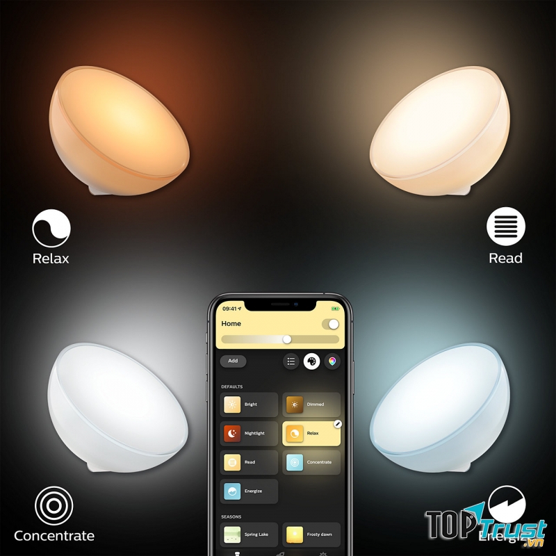 Đèn ngủ để bàn Philips Hue Go Portable Color Ambiance