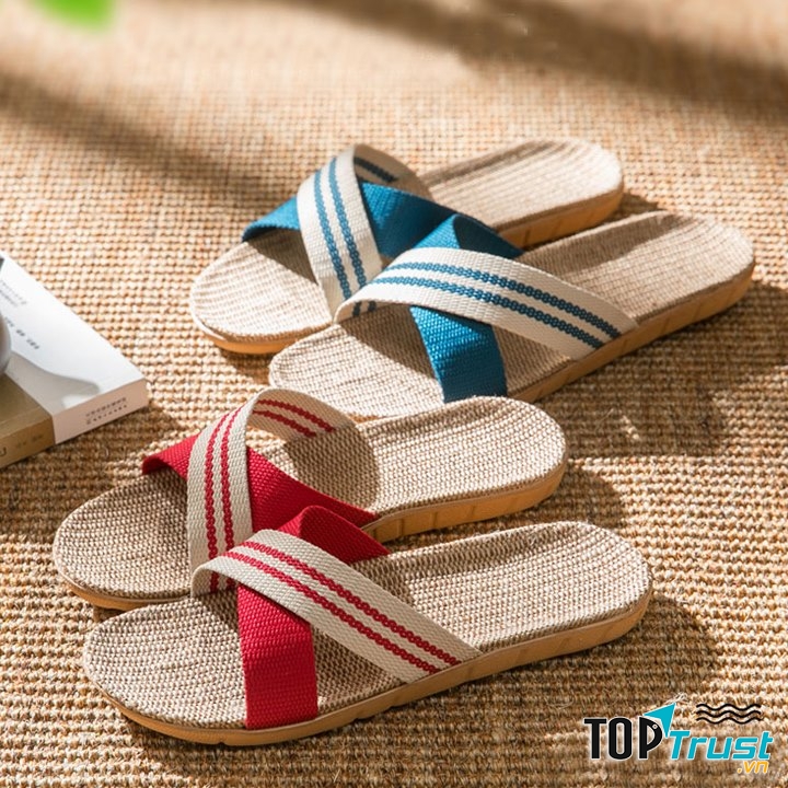 Dép cói đi biển aha