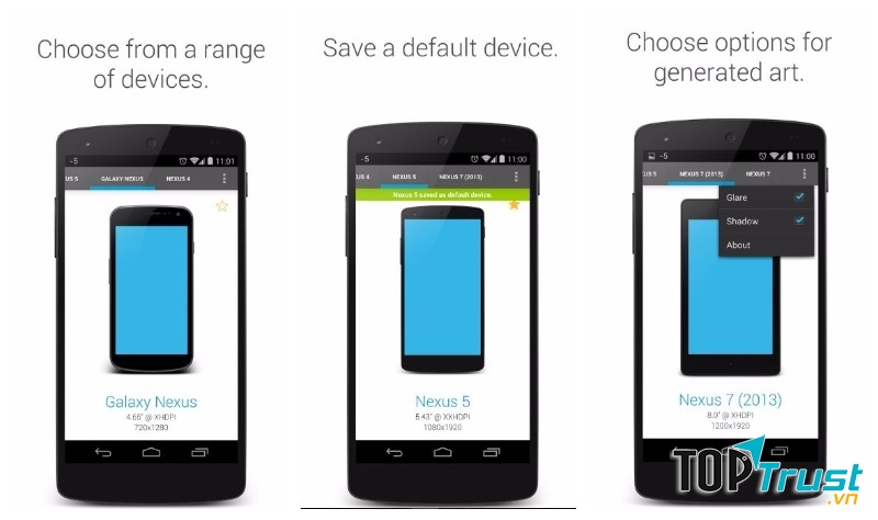 Giao diện ứng dụng Device Frame Generator